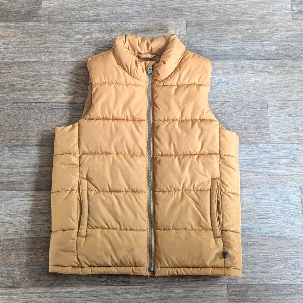 Gap Kids Cold Control Golden Brown Puffer Vest Size Small